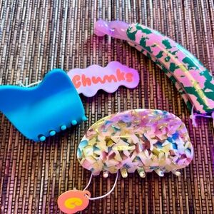 CHUNKS 3 piece set & tortise bananna clip